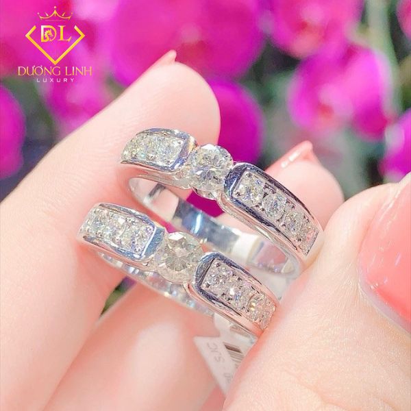 Nhẫn Cưới Cặp Kim Cương N281